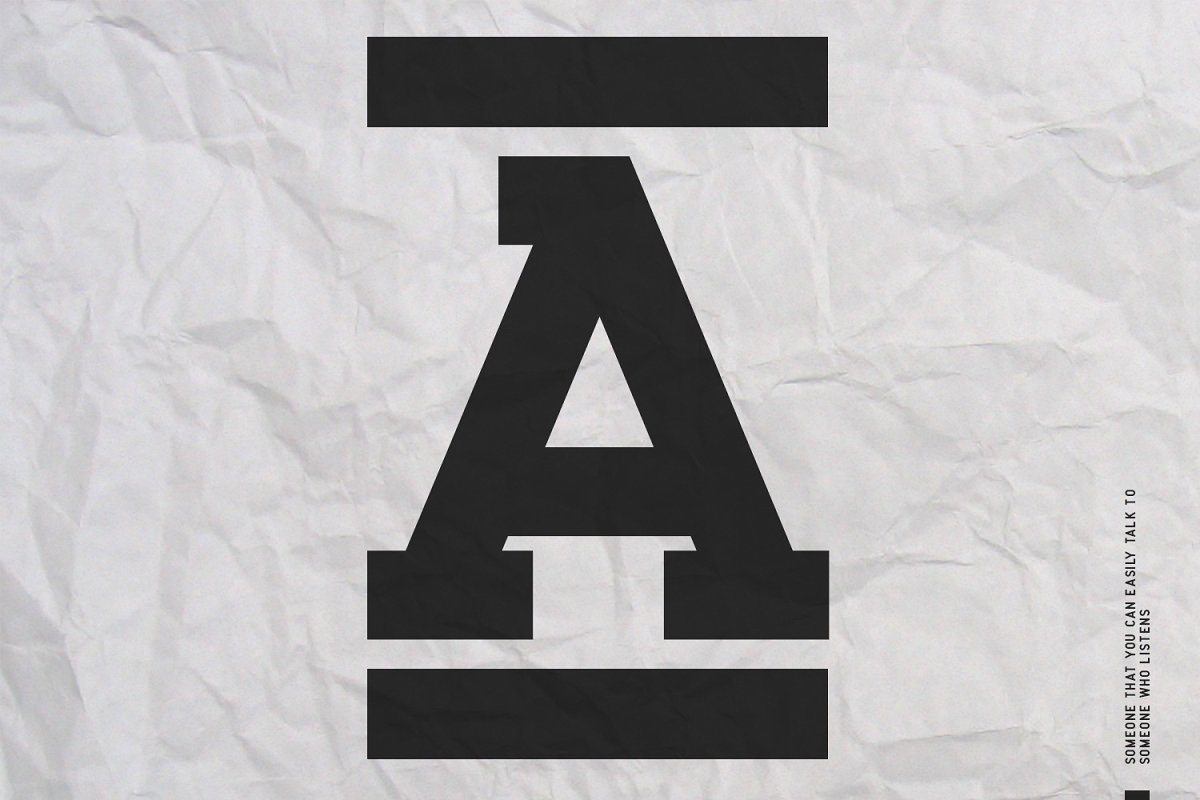 Przykład czcionki Ace Serif Black